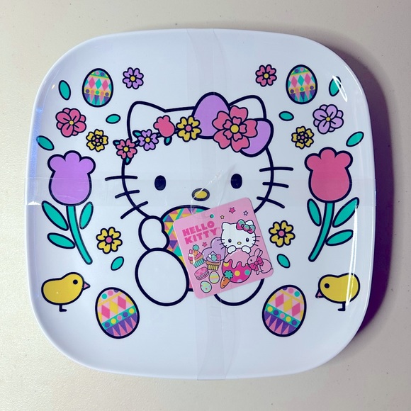 Hello Kitty Easter Plates and matching mini bowls - Picture 2 of 4